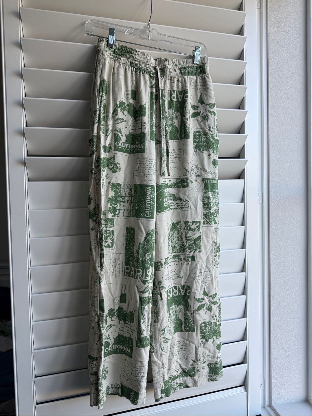 Urban Outfitters Wide Leg Postcard Pants